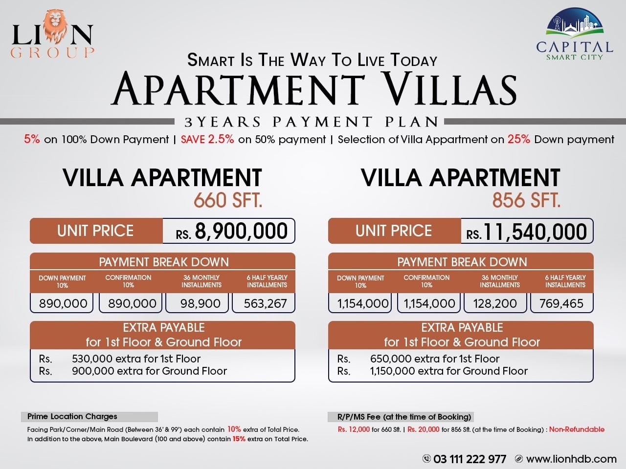Apartment Villas Payment Plan